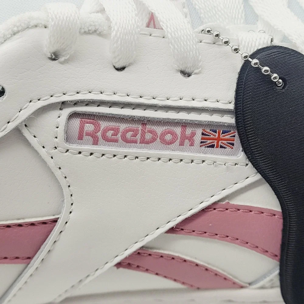 Reebok RB116 Women's Work Sneakers 11.5M White Pink Memory Foam Footbed‎